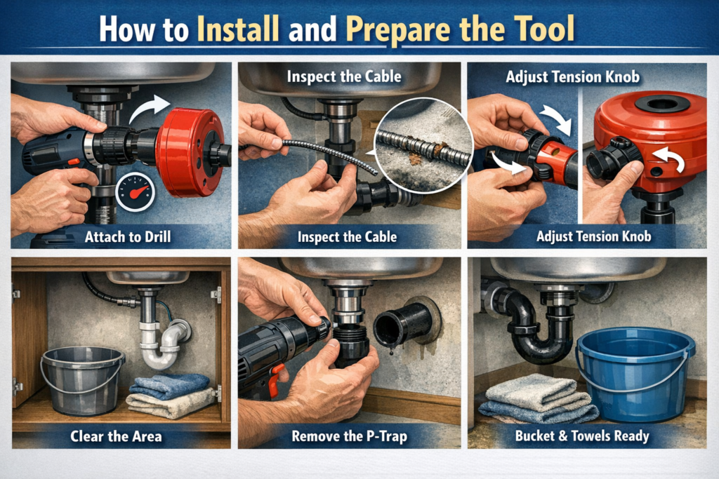 install drain cleaner tool install drain cleaner tool