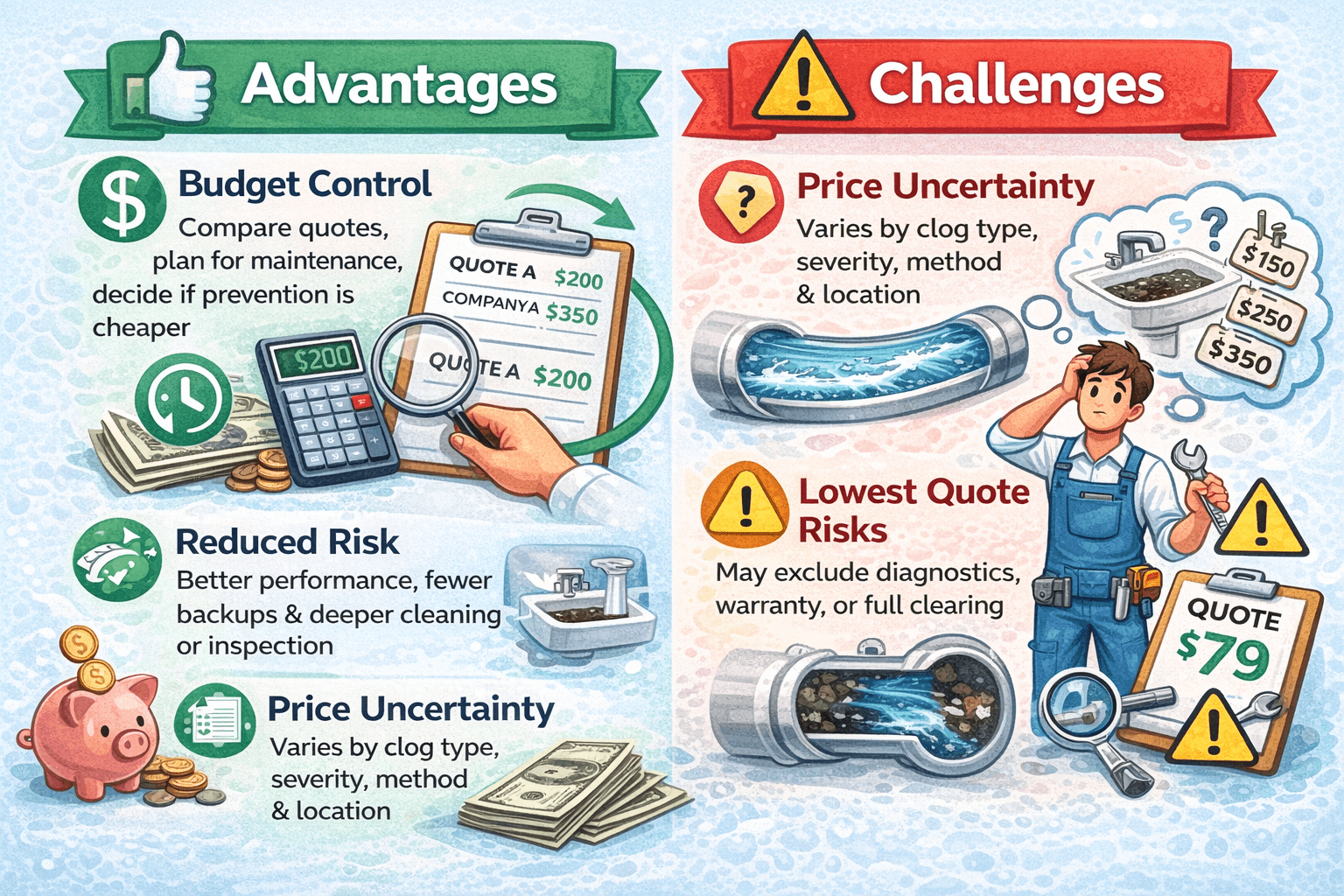 Advantages and challenges how much is a drain cleaning service (3)